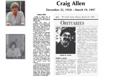 Memorial-for-Craig Allen March 19, 1997